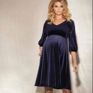 Tiffany Rose | Roxie Velvet Maternity Dress